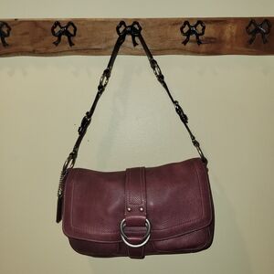Coach 2007 Leather Flap Shoulder Bag / Hobo